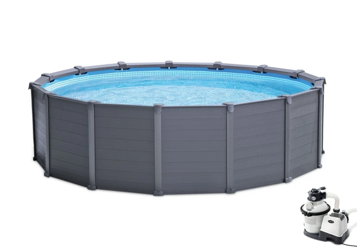 Bazén Intex Graphite Gray Panel Pool 4,78 x 1,24 m 26384 NP