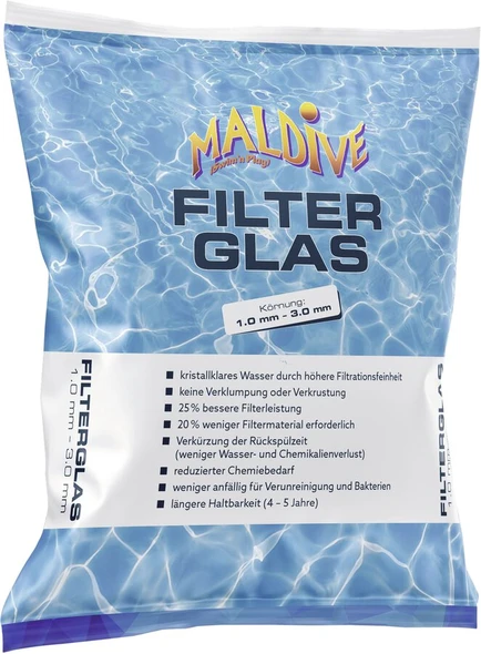 Filtračné sklo Maldive 1,25 - 3 mm 20 kg
